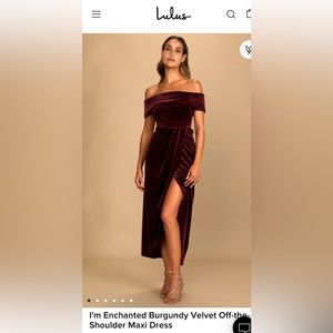 Lulu’s off the shoulder Dress